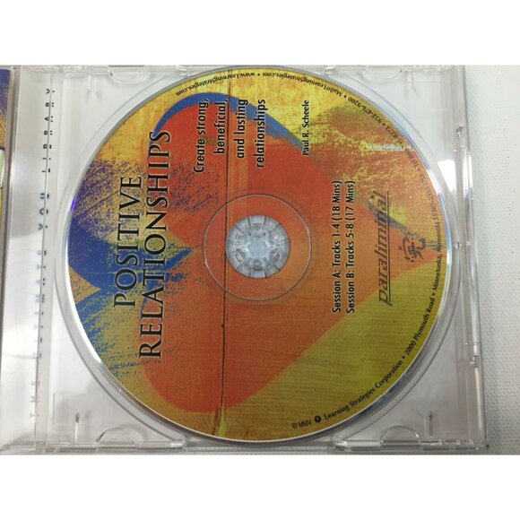 Positive Relationships Paraliminal CD By Paul R. Scheele For Strong & Beneficial - Picture 3 of 4
